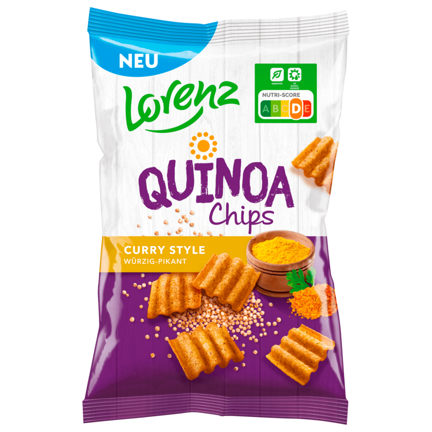 Lorenz Quinoa Chips Curry Style 80g
